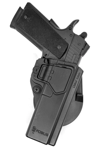 נרתיק חיצוני עם פאדל לאקדחי 1911/2011 תואמי SIG SAUER, SPRINGFIELD, SMITH & WESSON, TAURUS ועוד – דגם 1911 PRO מבית FOBUS נרתיק חיצוני עם פאדל לאקדחי 1911/2011 תואמי SIG SAUER, SPRINGFIELD, SMITH & WESSON, TAURUS ועוד – דגם 1911 PRO מבית FOBUS