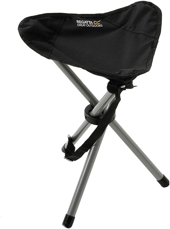 כסא מתקפל שחור Regatta Ternio Tripod כסא מתקפל שחור Regatta Ternio Tripod