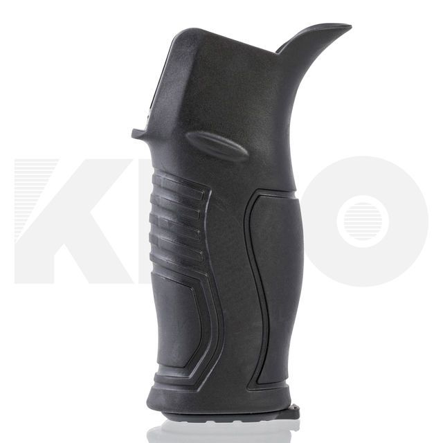 KIRO-RBG15D_B - ידית עם מרקם גומי וחריץ אצבע באחיזת 15 מעלות KIRO-RBG15D_B - ידית עם מרקם גומי וחריץ אצבע באחיזת 15 מעלות